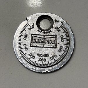 Vintage Champion Spark Plugs USA CT 481 Taper Gap Gauge Gap Opener